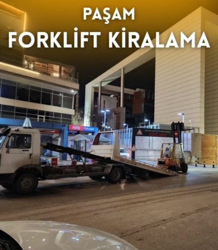 Yenimahalle kiralık forklift hizmeti veren Paşam Forklift Kiralama sahada çalışma