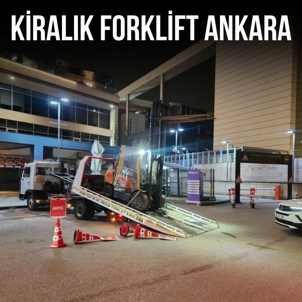 Yenimahalle bölgesinde günlük forklift kiralama hizmeti sunan forklift aracı